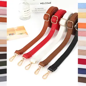 1.8cm wide leather bag strap,Punch-free crossbody bag strap replacement strap adjustable strap
