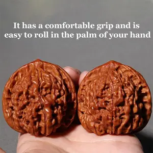 1 Pair Boutique Natural Wenwan Walnut Handball Health Grip Ball