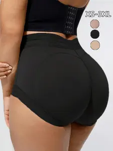1 Piece/2 Pieces Women's High-Waisted Shapewear Shorts, Enhance Butt and Thighs, Comfortable Fit, Fashion Design, Suitable for All Occasions