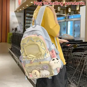 Women's Bag Set Two-Piece Pain Bag (Likely a Typo and Should Be Backpack) Back to School Season Backpack Lace Lightweight Cute Backpack