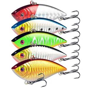 5pcs Laser Glitter Hard Plastic Lure, Bass Fishing Bait, Ideal for Catching Large Fish, Suitable for Freshwater and Saltwater