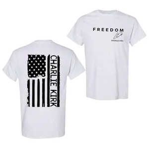 Charlie Kirk Freedom Shirt, A True Patriot Charlie Kirk T-shirt, American Hero Signature Shirt, Patriotic Activism Apparel, America Flag Graphic Tee