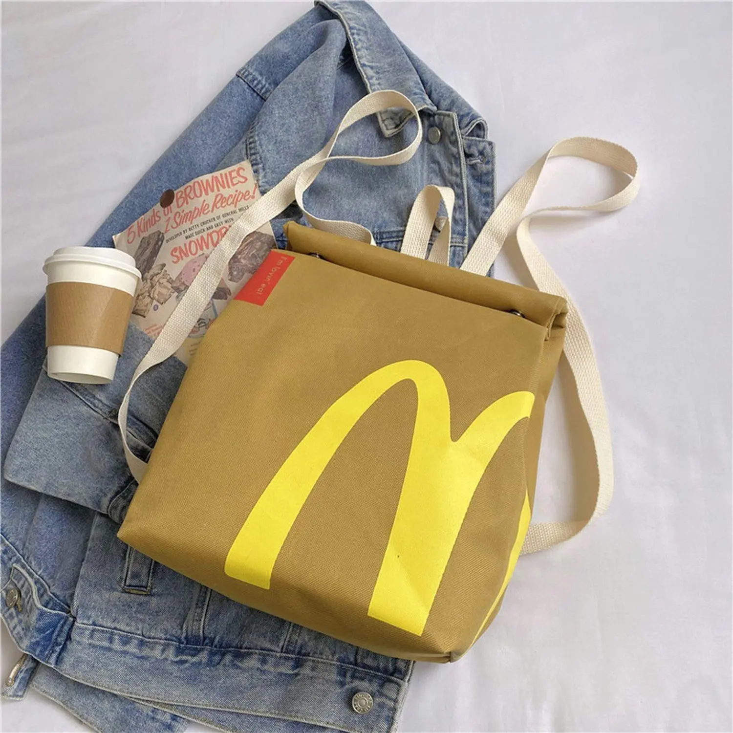 2026 Back-to-School Season Cute and Charming Classic Vintage Canvas Backpack Adjustable Straps Spacious Interior Versatile for School Shoulder or Crossbody Use