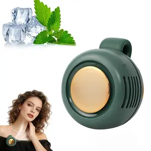 Portable Mini Bladeless Clip-On Fan | Lightweight & Neck-Hanging, 3 Speeds, Quiet Cooling for Outdoor Travel Office, Rechargeable Lithium Battery, Perfect Gift, Rechargeable Personal Fan