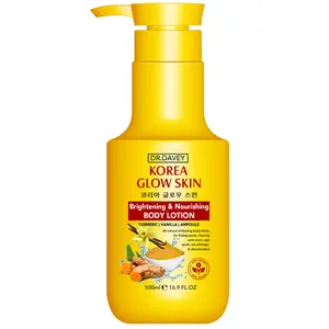 500ML DR.DAVEY Turmeric Body Lotion Large Capacity Four Seasons Moisturizing, Hydrating and Refreshing, Non greasy and Fragrant Body Lotion for the Whole Family for Body, Face, Hand,Foot,travel,gifts for women, friends, and family members