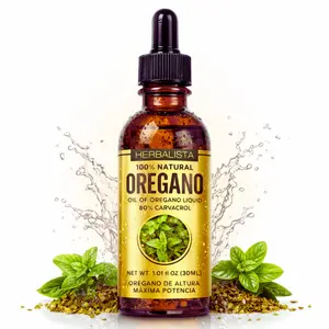 Herbalista - Aceite de Oregano 30ml (1.01oz) - 100% Natural - High Potency Oregano Oil – 80% Carvacrol | 100% Natural | 30mL Dropper | Ultra-Pure Oregano Oil -  Mediterranean Quality