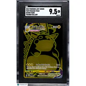2022 Pokemon SWSH Lost Origin Pikachu VMAX SGC 9.5 #TG29/TG30