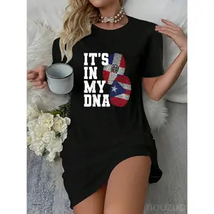 Dominican And Puerto Rican DNA Heritage Flag Gift Dress