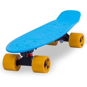 22 Inch Kids Mini Cruiser Skateboard for Ages 6-12, Lightweight Durable Non-Slip Deck Outdoor Toy, Equipped with ABEC-7 Bearings, Holds up to 175 lbs