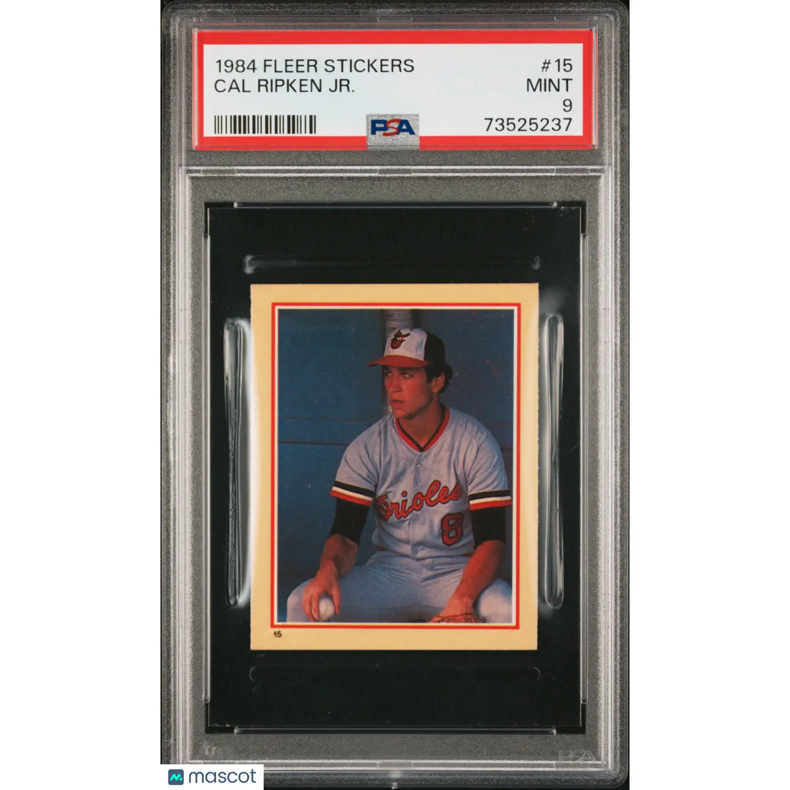 Cal Ripken JR. PSA 1984 Fleer Stickers Baseball #15 9 73525237