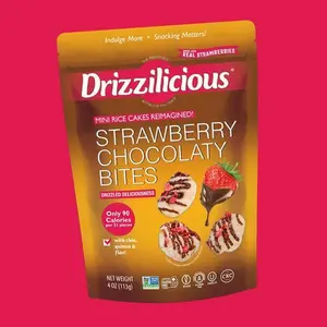 Drizzilicious Strawberry Chocolaty Mini Rice Cakes 4oz - 6pk