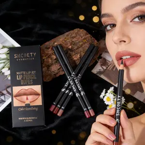 12pcs Lip Liner Pencil Set, Matte Lip Line 12 Colors, Easy to Apply Long-Lasting Makeup, Style, No Alcohol Aerosol, Lip Liner Kit