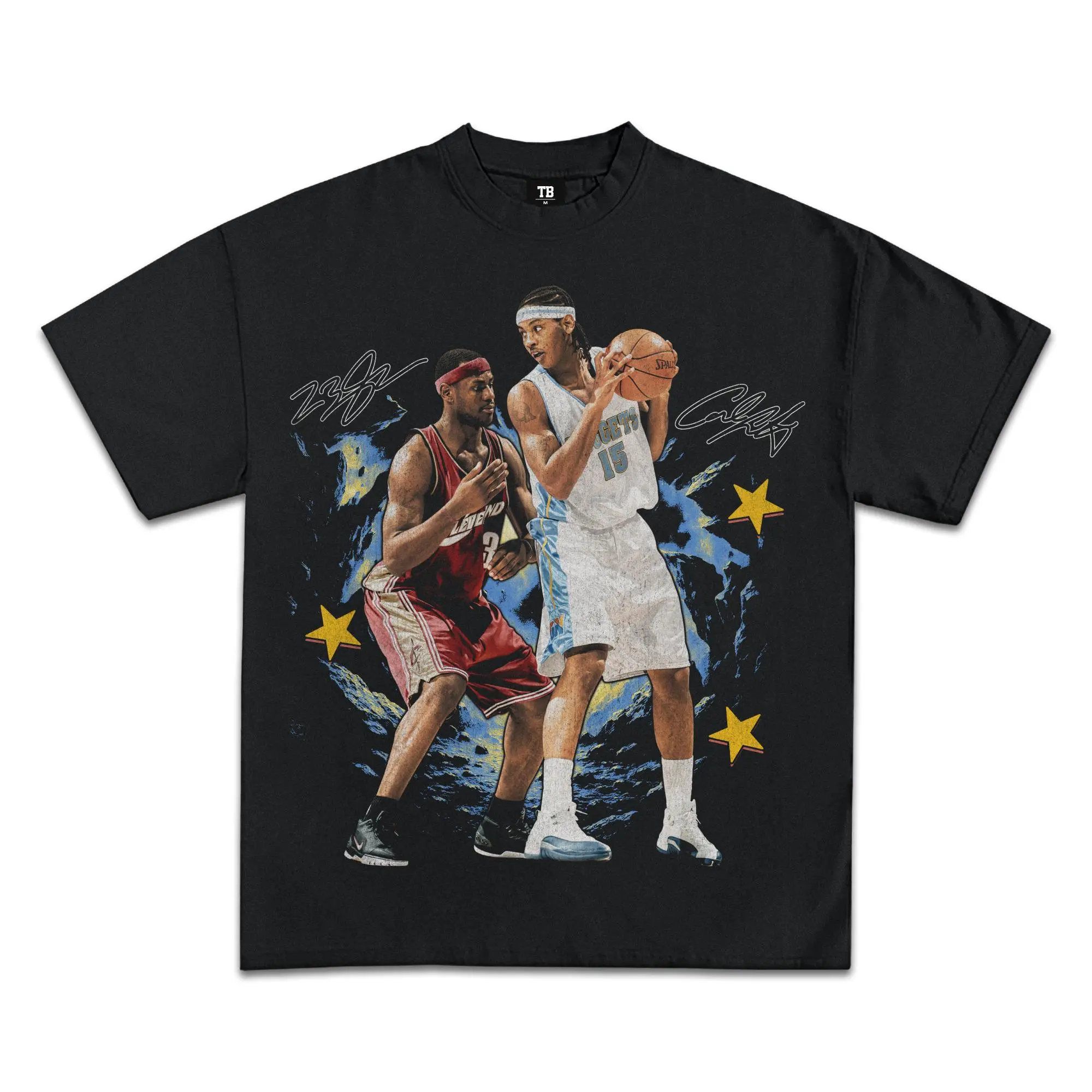 Youth and Adult LeBron James & Carmelo Anthony Graphic Shirt, Basketball Fan Tee