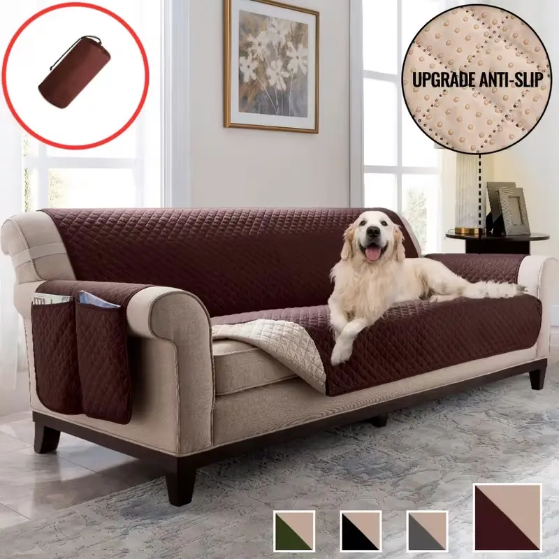 Heavy-Duty Dog Sofa Cover – 1000D Oxford Fabric, Machine Washable, Anti-Slip, #backtoschool,Reversible 2-in-1 Color, Scratch-Resistant Couch Protector for Dogs, Dog Accessories