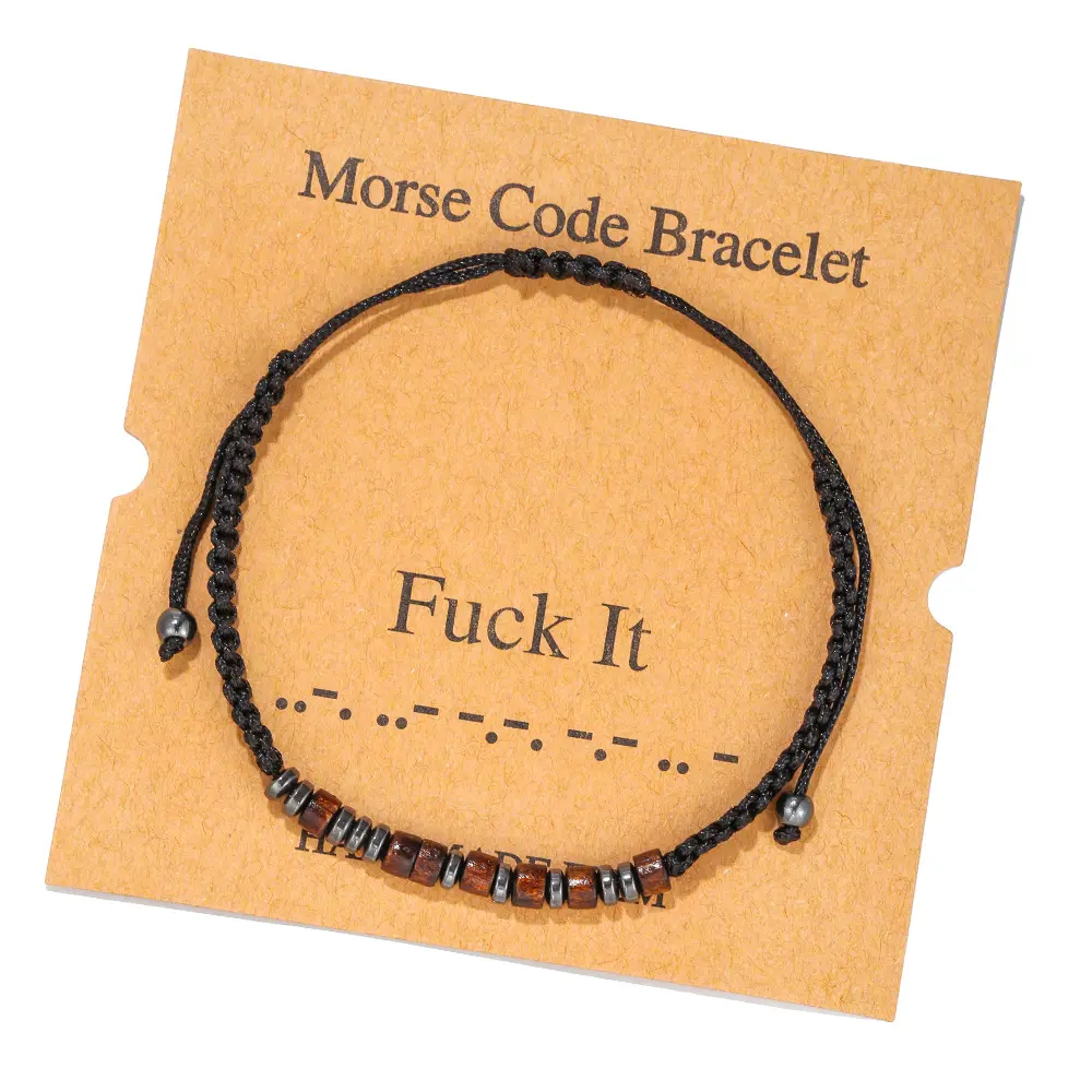 Braided Bracelet Morse Code Alphabet Number Couple Bracelet Morse Code Bracelet Creative Gift Braided Bracelet Morse Code Alphabet Number Couple Bracelet Morse Code Bracelet Creative Gift