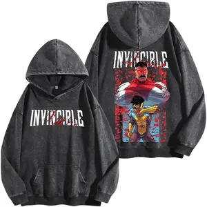 Thragg The Conqueror Washed Hoodie, Invincible War Graphic Tee, Oversized Superhero Streetwear Shirt, Viltrumite Fan Apparel