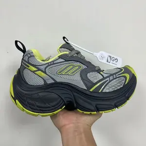 Men's Thick soled shoes 10XL 35-46 height increasing lace up low cut comfortable and versatile casual sports tire sneakers