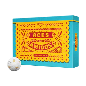 Callaway Golf Chrome Tour Aces and Amigos Golf Balls in White