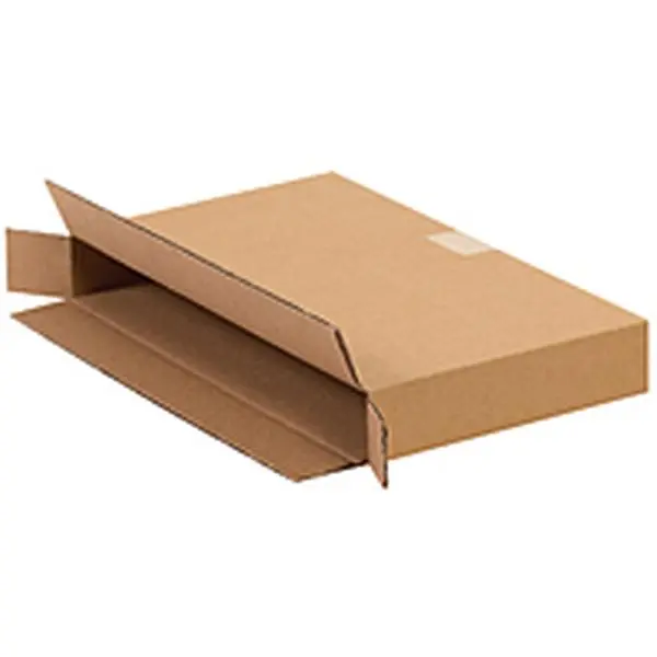 Box Partners 36542FOL Rectangular Cardboard Side Loading Boxes, 36 in. x 5 in. x 42 in., 275#/ect-44 Kraft Corrugated, Full Overlap Flaps, Open Ends - 5 Count
