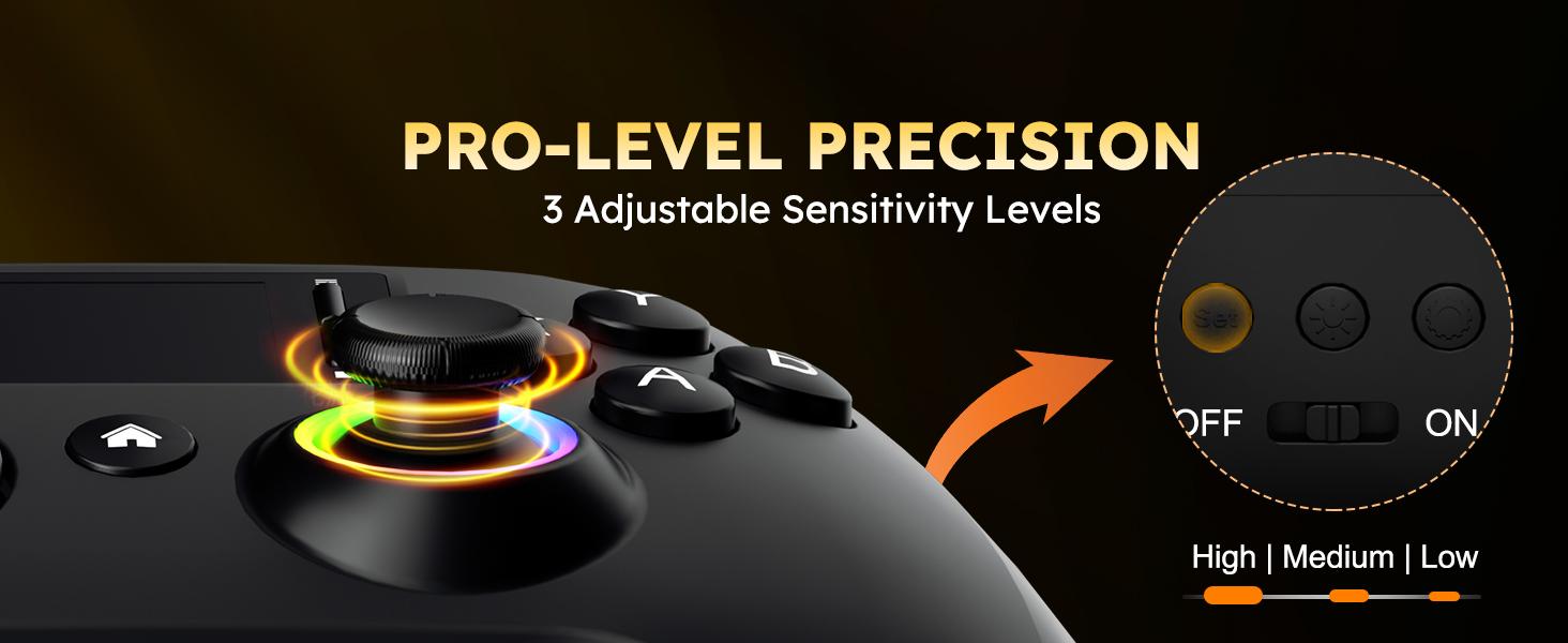 Interactive Screen Wireless Gaming Controller for PC/PS4/Switch/Android/iOS, Gamepad with Phone Clip for Gamers,4 Programmable/Turbo/6-axis Gyro/Dual Vibration/RGB Lighting/Wake-up/Wake-up/1000mAh Interactive Screen Wireless Gaming Controller for PC/PS4/Switch/Android/iOS, Gamepad with Phone Clip for Gamers,4 Programmable/Turbo/6-axis Gyro/Dual Vibration/RGB Lighting/Wake-up/Wake-up/1000mAh