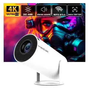 Portable High Definition 4K Projector - Perfect for Home Entertainment