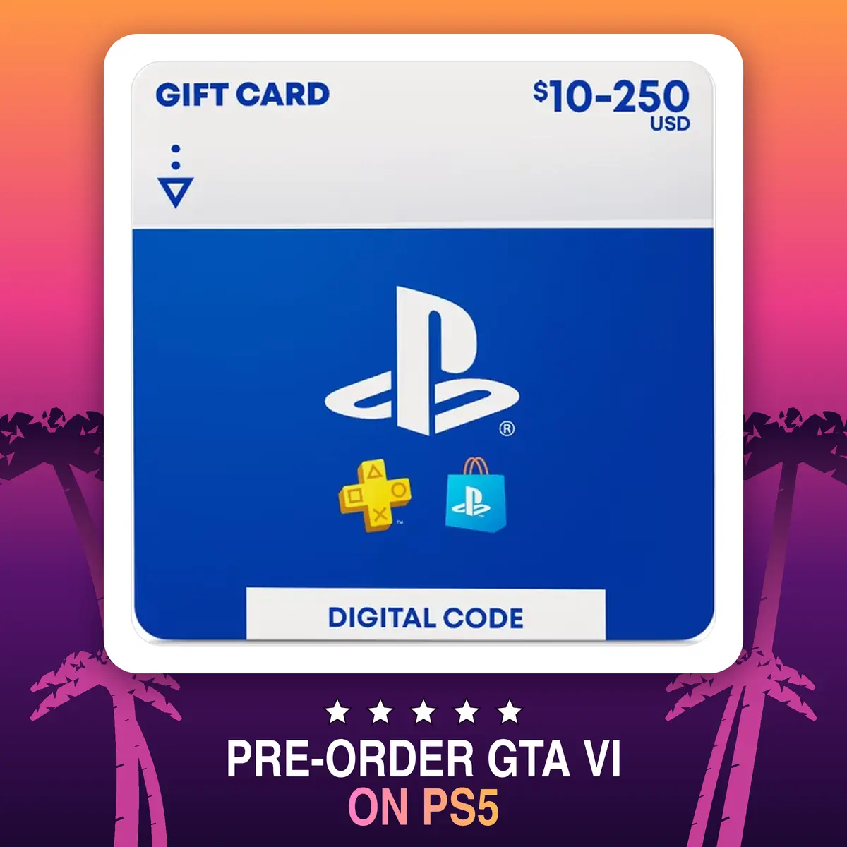 PlayStation eGift Card | PS5 & PS4 Games, PS Plus, DLC & PSN Wallet Funds