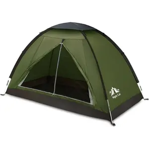 Backpacking Tent for One 1 to 2 Persons Lightweight Waterproof Camping Hiking Tent for Adults Kids Scouts Easy Setup Single Layer 2.2x1.2m