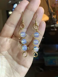 Bubble Dreams Wire Wrapped Earrings