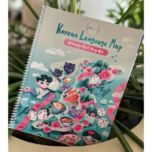 (ENHANCED) COREALL Korean Language Map - Korean Grammar & Vocab Review Book / Study Guide - Learn Korean with 100-Minute Master Orientation Video Lesson