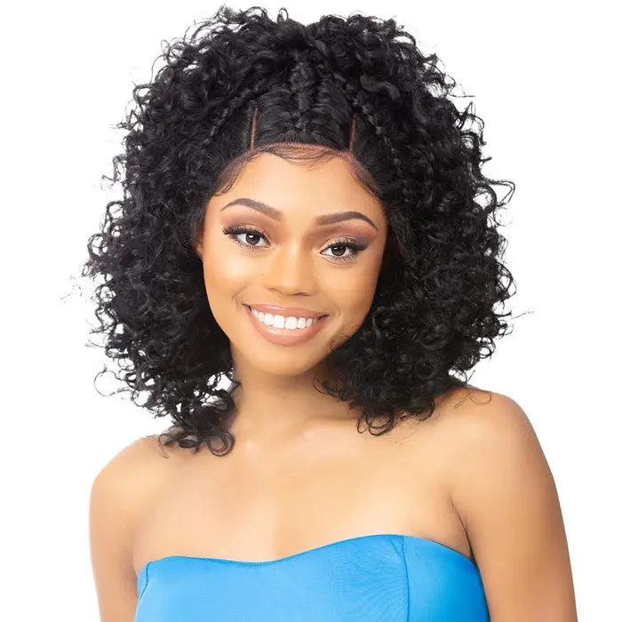 It's a Wig Nutique Illuze Glam Up Synthetic Hand-Tied Braided HD Lace Front Wig - ANGELCIA