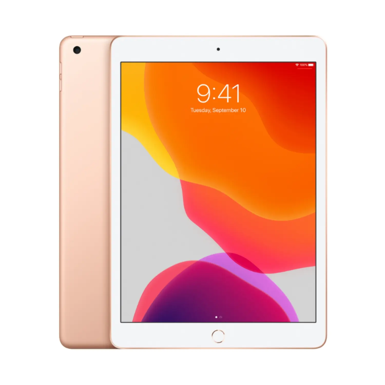 Refurbished 7th Gen (2019) 10.2-inch LCD Retina Screen Wi-Fi Bluetooth Wireless Tablet - 128GB Gold, A10 Fusion Chip, PhoneCheck Certified, Digital Charging Accessory (Good Condition)
