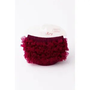 Maroon Ruffle Bum Bloomer