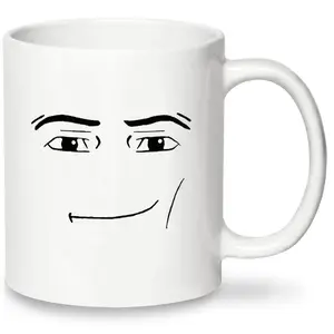 Creative Man Face Pattern Coffee Mug, Funny Accent Mug, Ceramic Coffee Cup, Novelty Water Cup, Drinking Supplies for Home Office Use