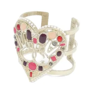 Pre-owned CHANEL Faux Pearl Small Leather Goods Bangle