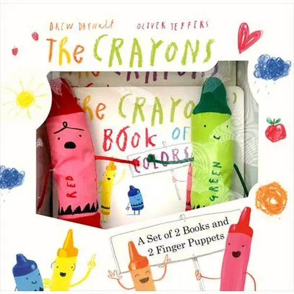 The Crayons Board Books and Finger Puppets Set - Drew Daywalt, Children's Literature & Art Mixed Media Product