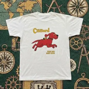 Youth and Adult Dog T-shirt Clifford, 90s Graphic Tee, Streetwear Style, Gift for Women, Men