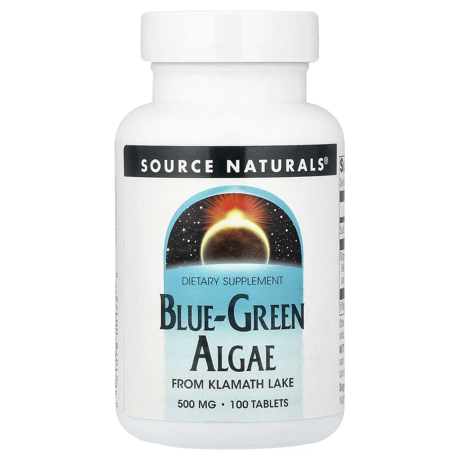 Source Naturals Blue-Green Algae, 500 mg, 100 Tablets