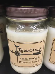 Blueberry Cobbler - Soy Candle candles holiday candle wax premium candle gift candle gift holiday gift natural soy Highly Scented perfect first valentine handmade candle buy eco friendly decor present decorative candle woodwick small batch making wooden w