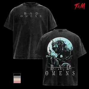 Vintage Bad Omens Tour 2026 2-Side Shirt | Unisex Nu-metal Music Graphic Tee | Rock Band Retro washed T-Shirt | Casual Comfort Cotton Fabric Fit Top | Music Lover Merch
