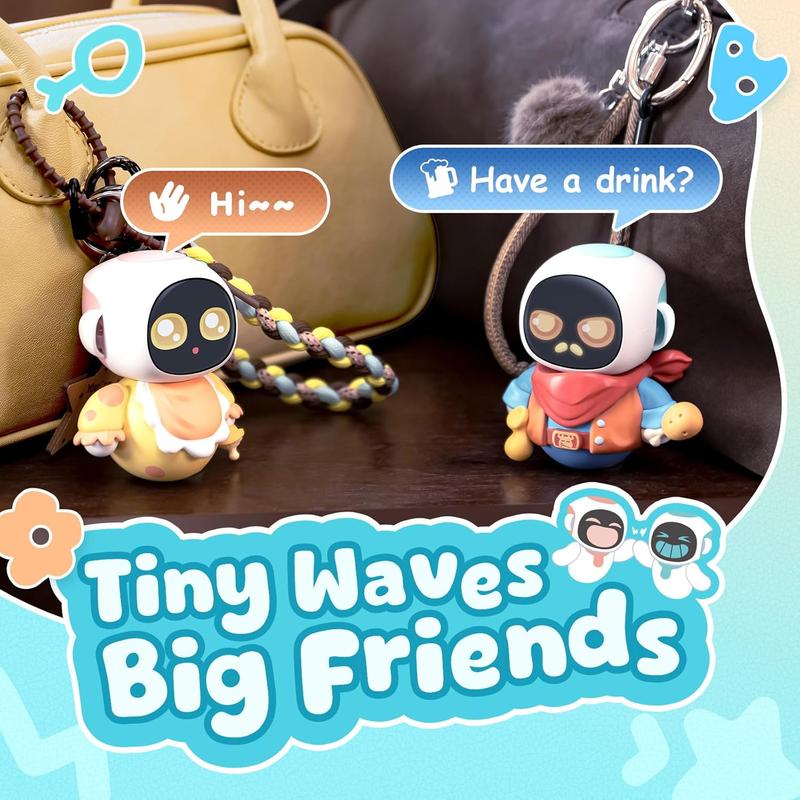 Energize Lab, Eiliko Aquamarine - Your Tiny AI Charm Robot That Matches Every Daily Outfit, Fun Electronic Pendant Toys, for Couples and Best Friends.