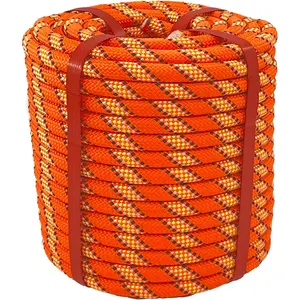 Arborist Rigging Rope Rope (1/2 in x ft) Orange Braided Arborist Rope 48 Strands for Applications Construction Climbing Swing