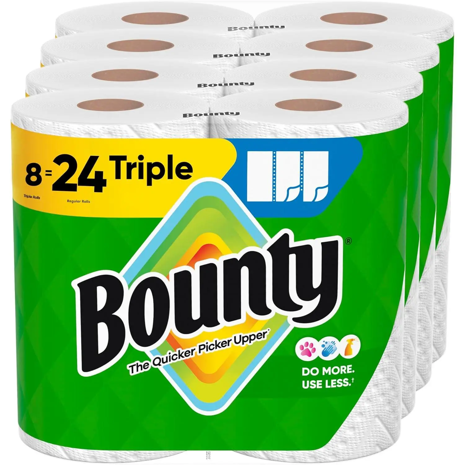 Bounty Select-A-Size Paper Towels, White, 8 Triple Rolls = 24 Regular Rolls Procter & Gamble