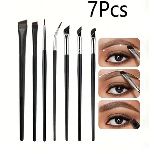 Professional Eyeliner & Eyebrow Brush Set, 7 Counts/set Multifunctional Eye Makeup Brush, Makeup Tool for Women & Girls, Makeup Brushes Set, Cosmetic Brush Set