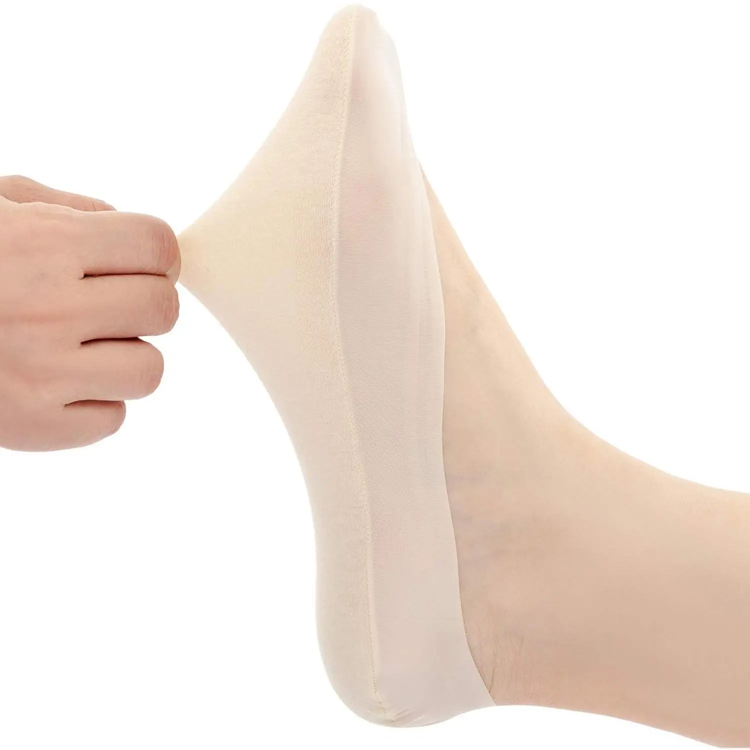 Women's Thin No-Show Socks, 4-6 Pack Breathable Stretchy Low-Cut Cotton Spandex Blend with Non-Slip Silicone Grip for Flats, Sneakers, Boat Shoes, Soft, Thin Liners, Top, Dress, Lady, Basic, Silicone Gel, Low-Cut Shape, Fad Registered Silicon, Nylon, Dres