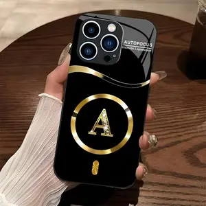 Suitable for [iPhone 12 Mini] high-end MagSafe phone case🥰，Choose from any of the 26 letters， Features a premium, minimalist design; drop-resistant and fingerprint-proof. YM99