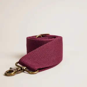 Adjustable Crossbody Strap - Wine 2" Wide Length 30.5 to 55.5" Clip to Clip Fashion Accessory