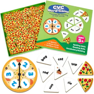 Kasfalci CVC Word Games,Phonics Games,CVC Flash Cards,Learn to Read,Reading Learning Sight Word Games