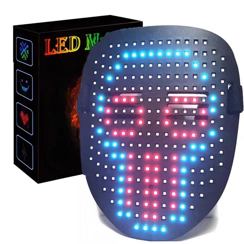 LED Light Up Mask, Gesture Sensor Mask, Cyberpunk Mask, Rechargeable Party Mask for Men & Women, Costume Accessories for Cosplay & Dance Party, Party Supplies