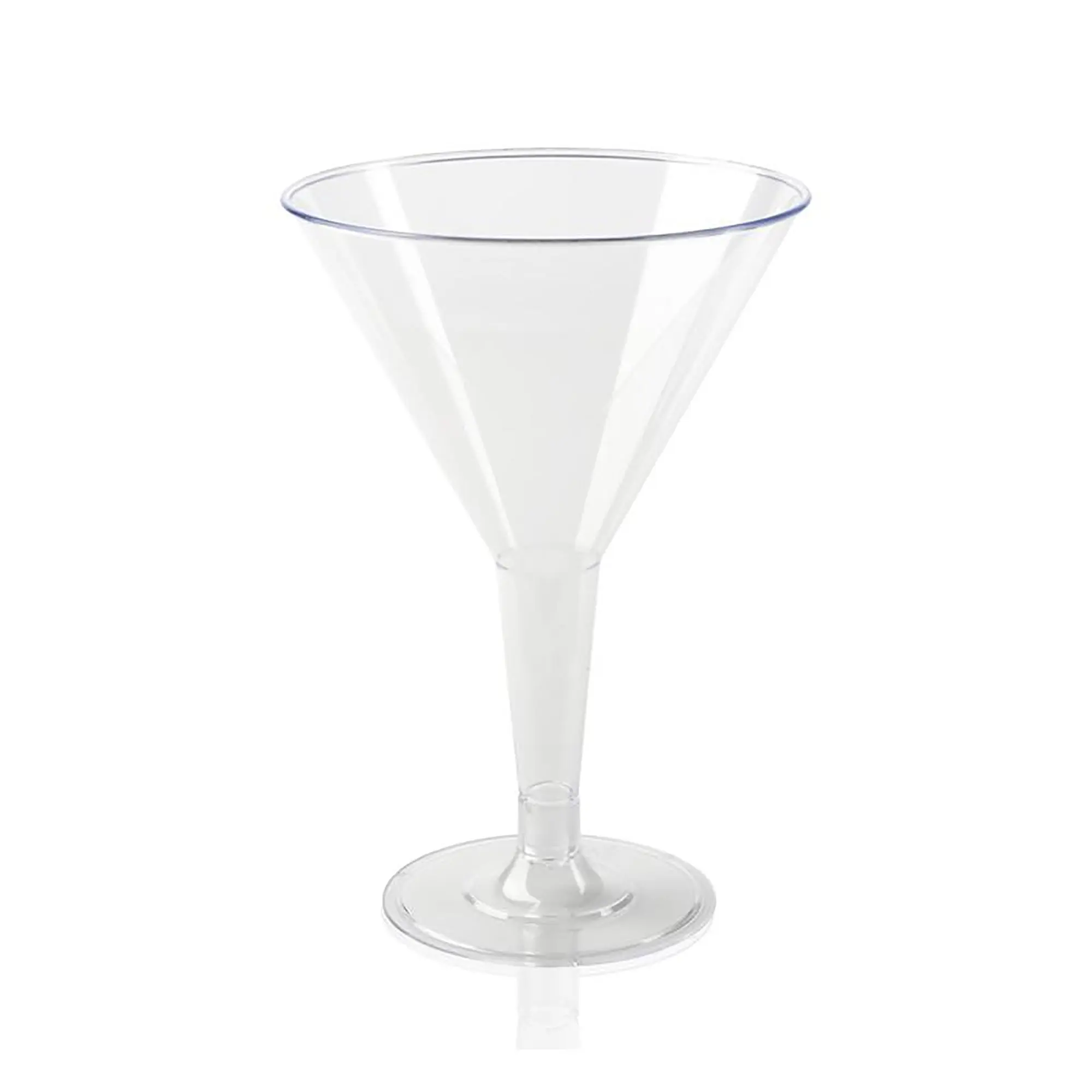 6 oz. Clear Plastic Martini Glasses