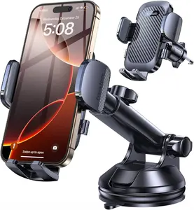 Phone Holders for Your Car Phone Holder Mount【Super Suction】Cell Phone Mount for Car Accessories for Women Men Windshield/Vent/Dash Truck Stand Desk Mount Clamp Holder for iPhone Samsung Camera